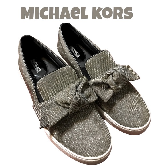 Michael Kors Shoes - MICHAEL KORS SILVER SHIMMER SHOES
